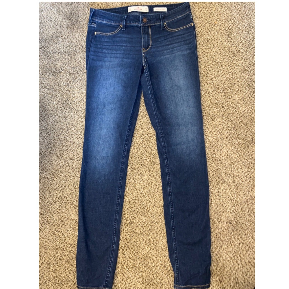 Hollister Dark Wash Jean Leggings Low Rise
